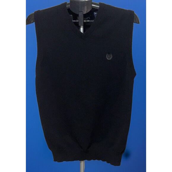 Chaps Other - Chaps Casual Sweater Vest Men's Black Pullover Sleeveless V-neck Size Medium